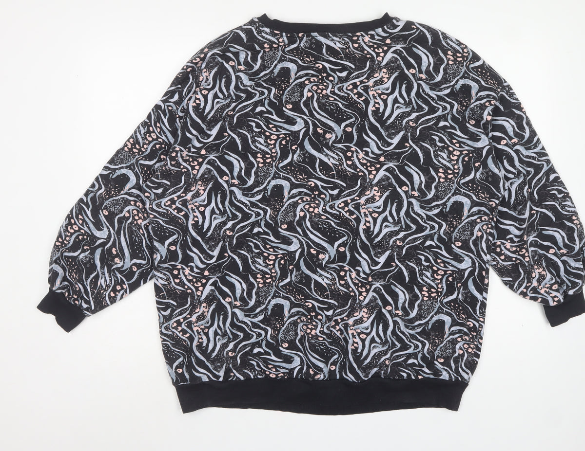 Kaleidoscope Women Multicoloured UK 16 Crew Neck Pullover Sweatshirt