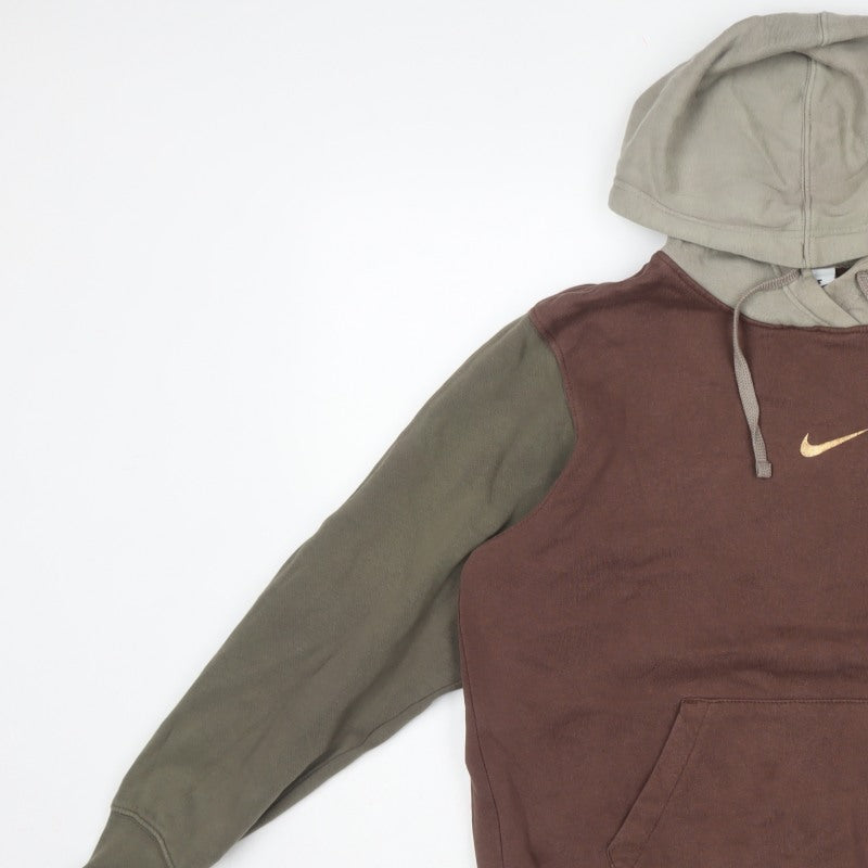 Nike Women’s Multicolour S Colourblock Pullover Hoodie Logo