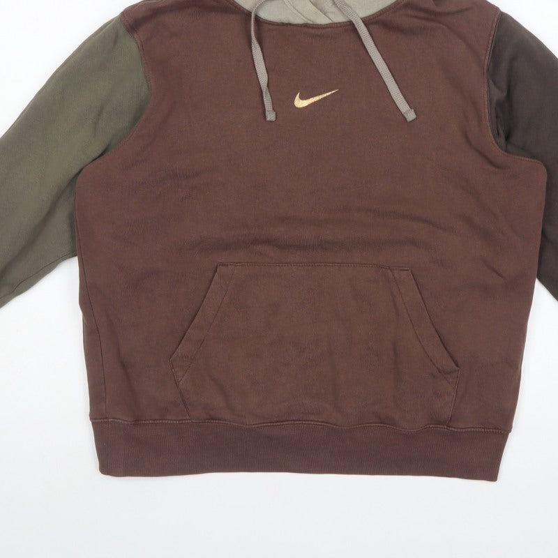 Nike Women’s Multicolour S Colourblock Pullover Hoodie Logo