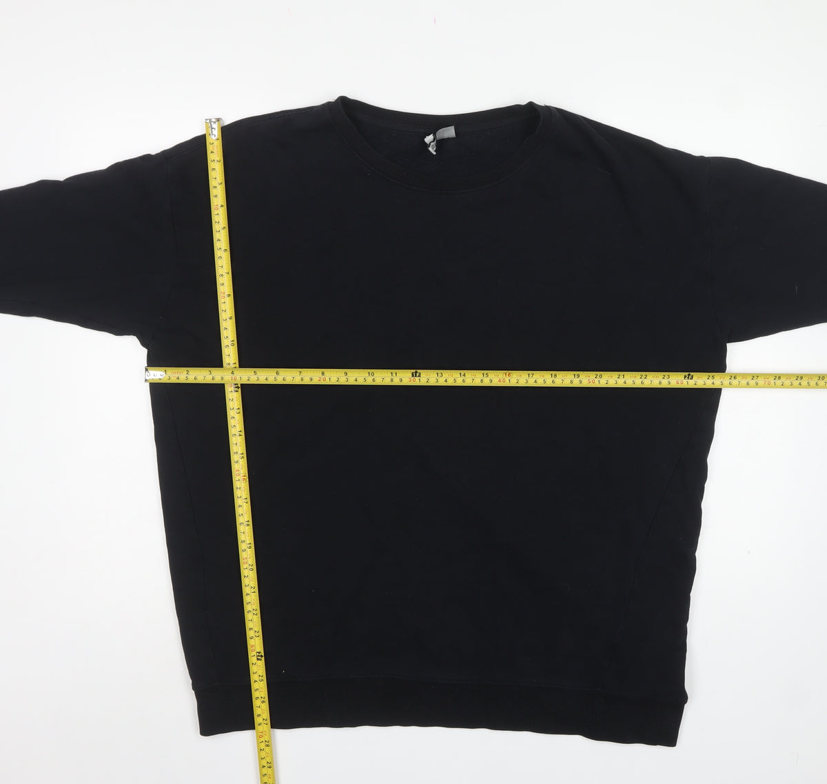 H&M Women’s Black L Basic Crew Neck Pullover Sweatshirt