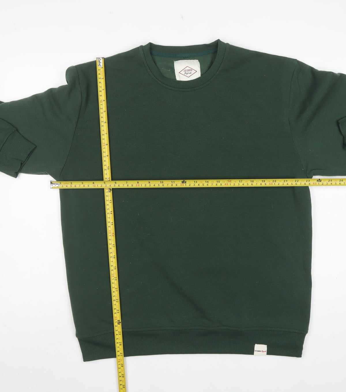 Lee Cooper Men’s Green L Pullover Crew Neck Fleece Sweatshirt