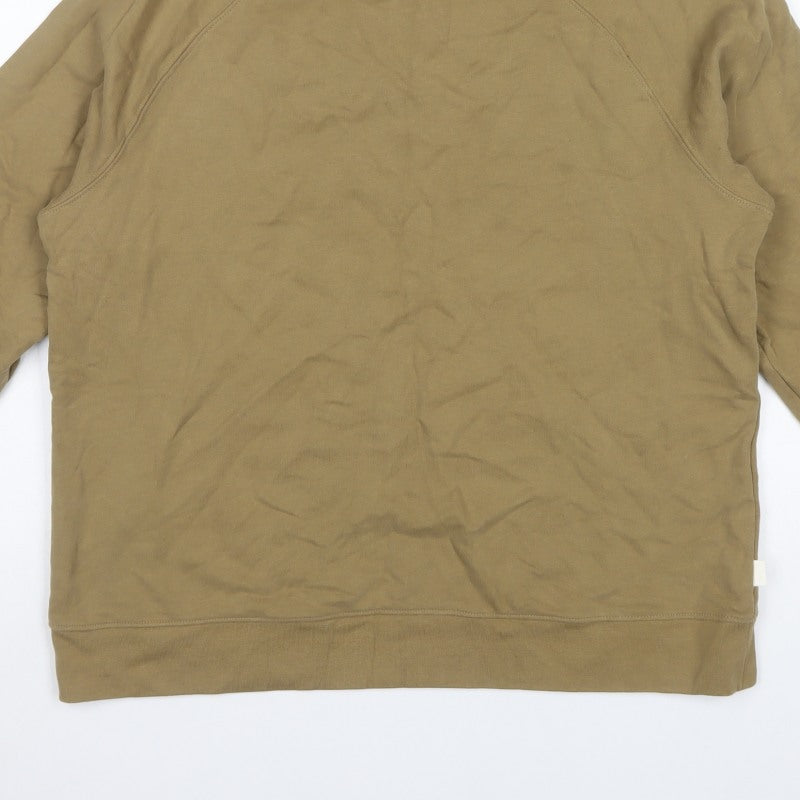 Marks and Spencer Men’s Beige L Crew Neck Pullover Sweatshirt