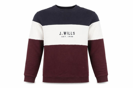 Jack Wills Men's Multicoloured S Pullover Logo Crew Neck Sweatshirt