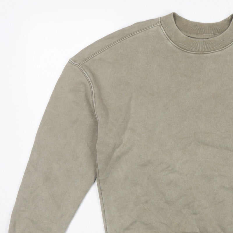 Hollister Men’s Beige S Boxy Fit Crew Neck Pullover Sweatshirt