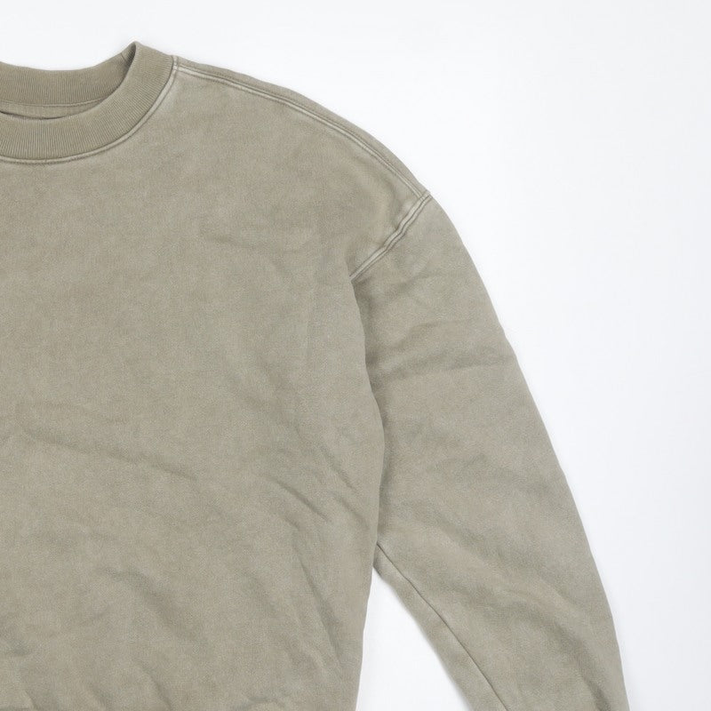 Hollister Men’s Beige S Boxy Fit Crew Neck Pullover Sweatshirt