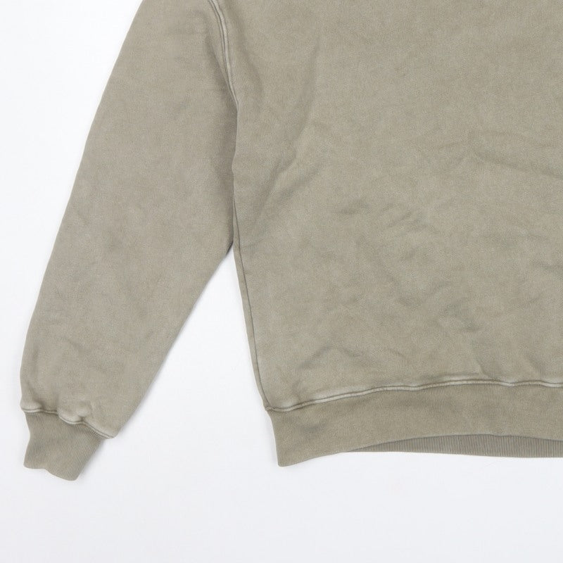 Hollister Men’s Beige S Boxy Fit Crew Neck Pullover Sweatshirt
