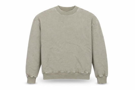 Hollister Men’s Beige S Boxy Fit Crew Neck Pullover Sweatshirt