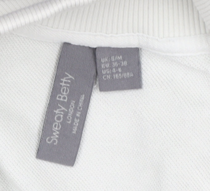 Sweaty Betty Women's Navy White S/M Colourblock 1/4 Zip Pullover Sweatshirt