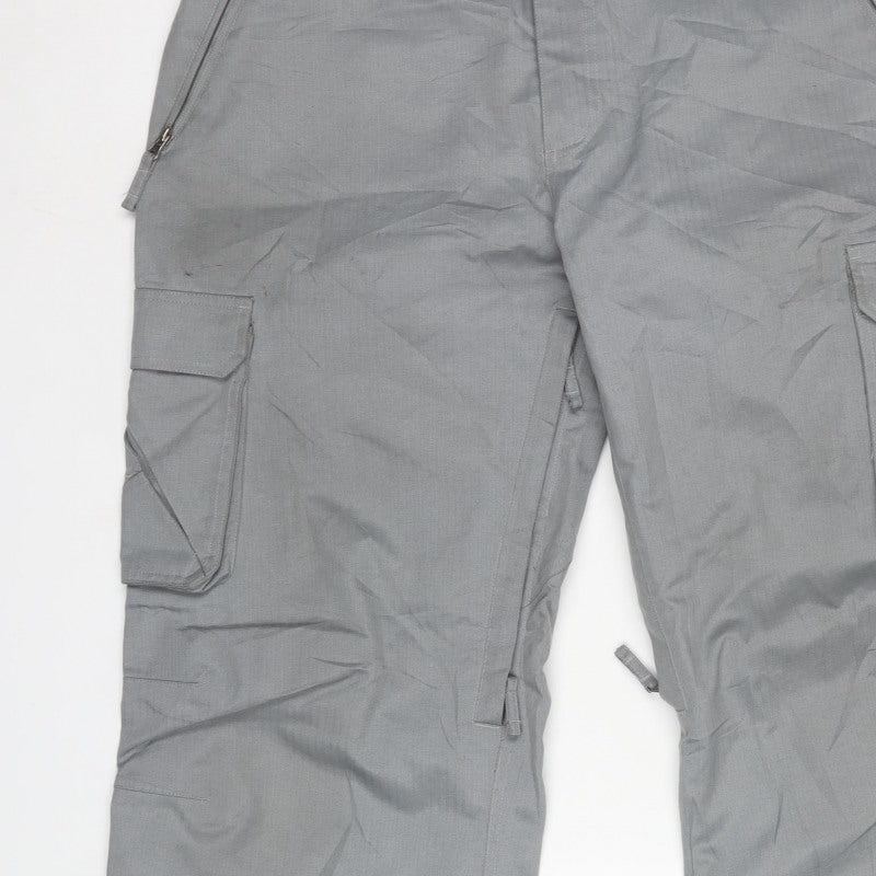 Animal Mens Grey XL Technical Snow Pants Cargo Ski Insulated Waterproof