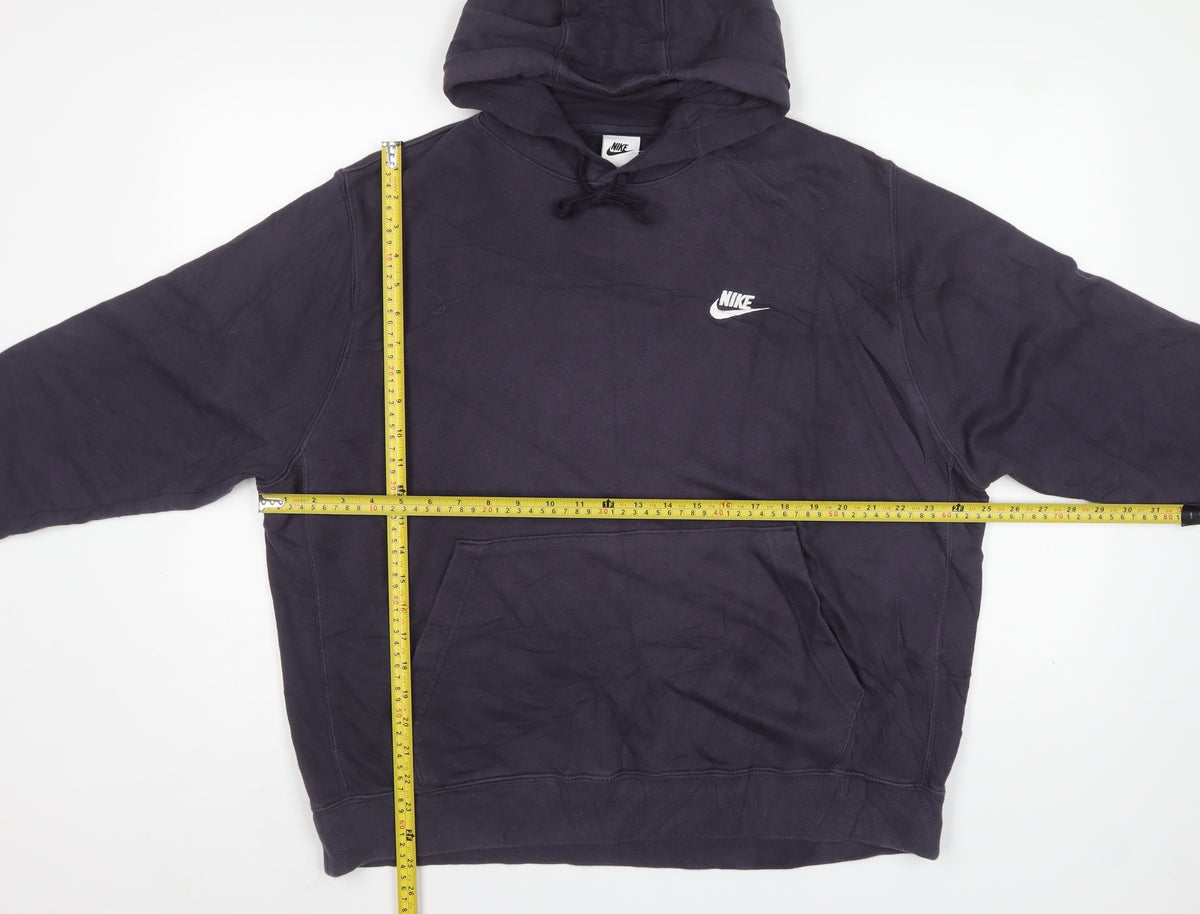 Nike Men’s Blue XL Pullover Hoodie Logo Fleece Kangaroo Pocket