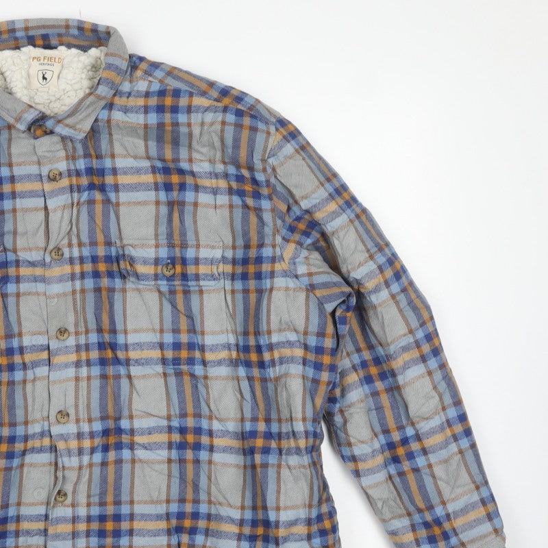 PG Field Heritage Men's Multicoloured 2XL Plaid Fleece Lined Jacket