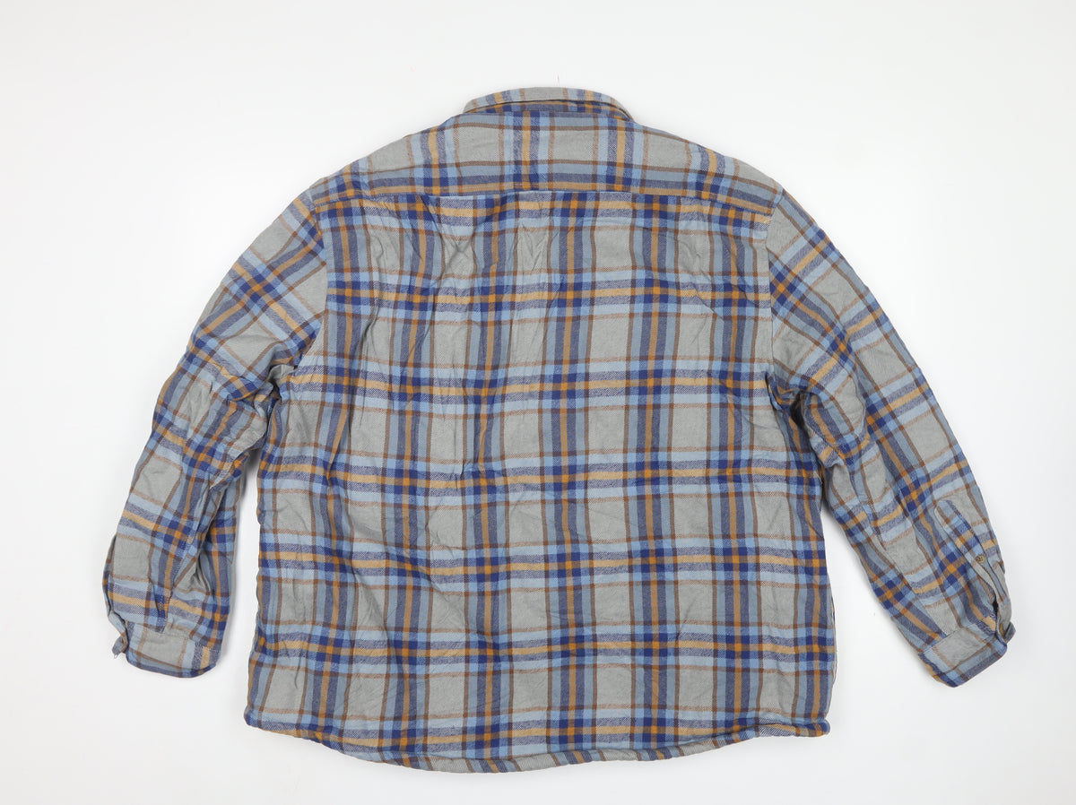 PG Field Heritage Men's Multicoloured 2XL Plaid Fleece Lined Jacket