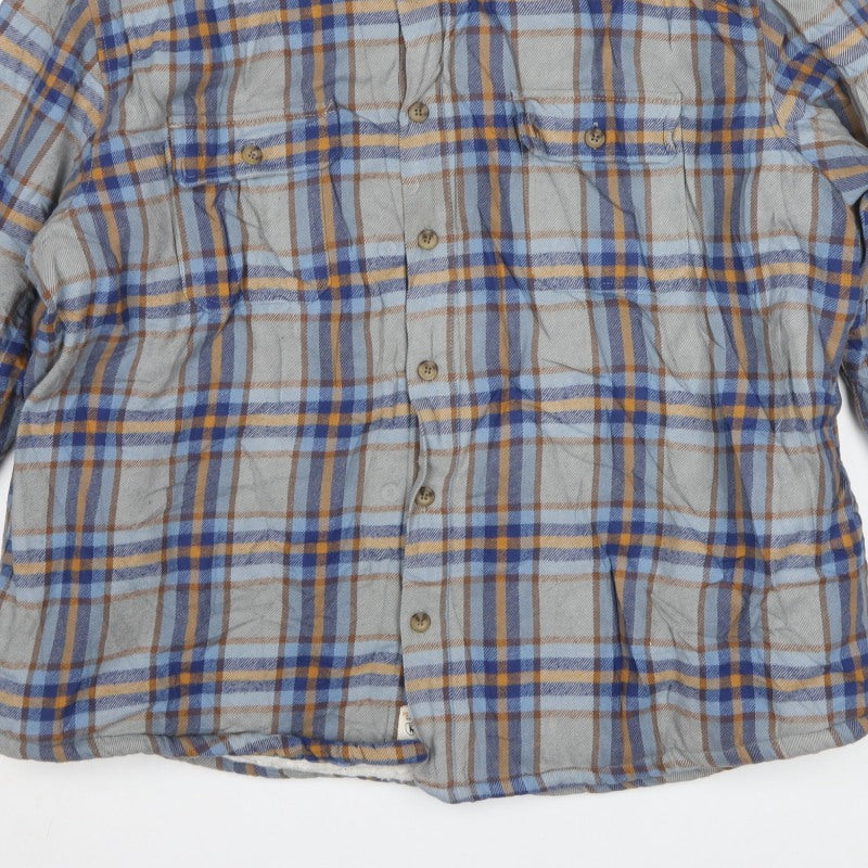 PG Field Heritage Men's Multicoloured 2XL Plaid Fleece Lined Jacket
