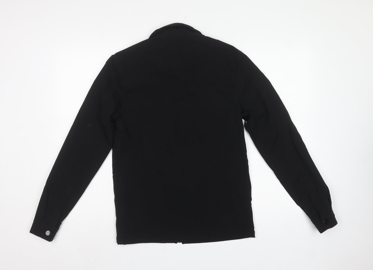 Choixx Men's Black XS Military Jacket Full Zip Utility Pockets
