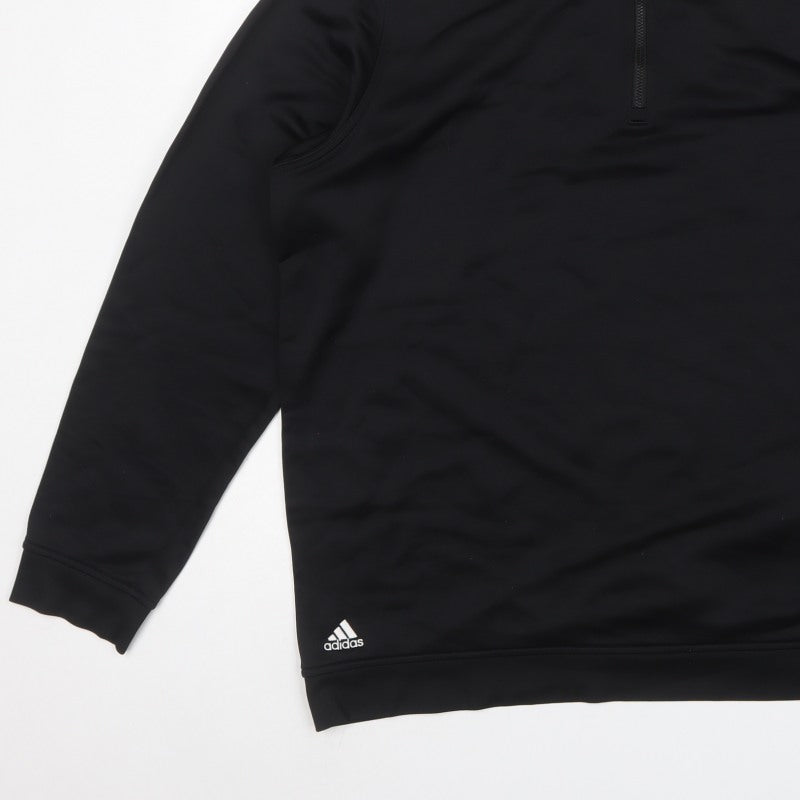Adidas Men’s Black XL Climalite 1/4 Zip Golf Sweatshirt