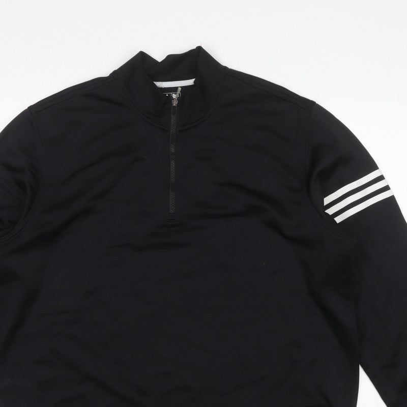 Adidas Men’s Black XL Climalite 1/4 Zip Golf Sweatshirt
