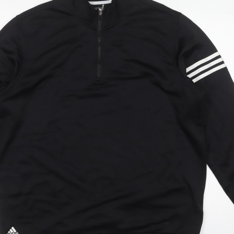 Adidas Men’s Black XL Climalite 1/4 Zip Golf Sweatshirt