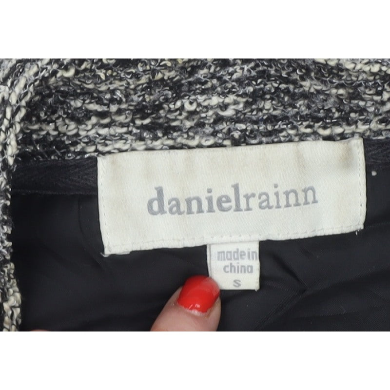 Danielrainn Women Grey Knit Long Coatigan Size S Lined Pockets