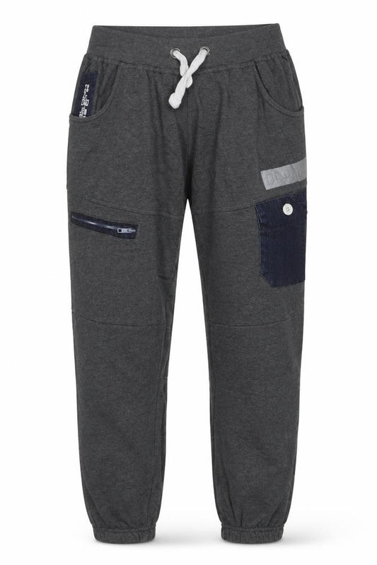 Daniel Lei Mens Grey Jogger Trousers M Drawstring Cargo Pockets