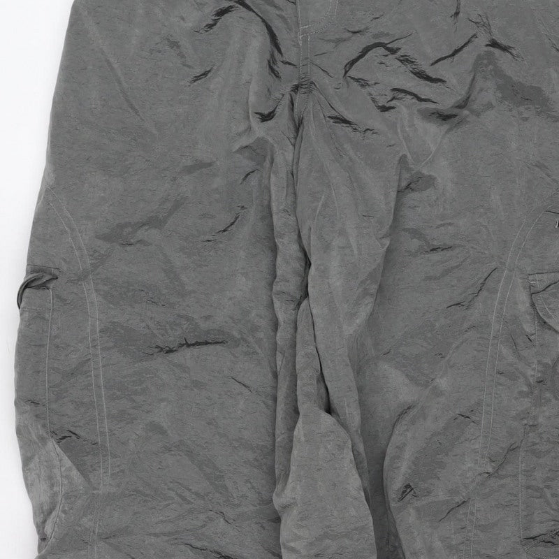 Lots Frans Women’s Grey S Cargo Jogger Trousers Nylon Drawstring