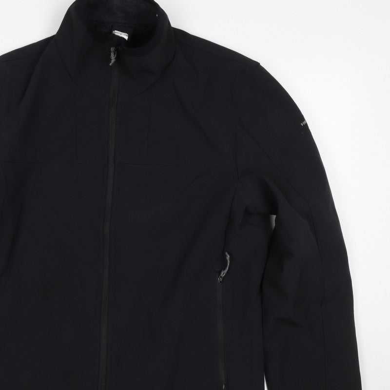 Decathlon Mens Black M Softshell Full Zip Hiking Jacket