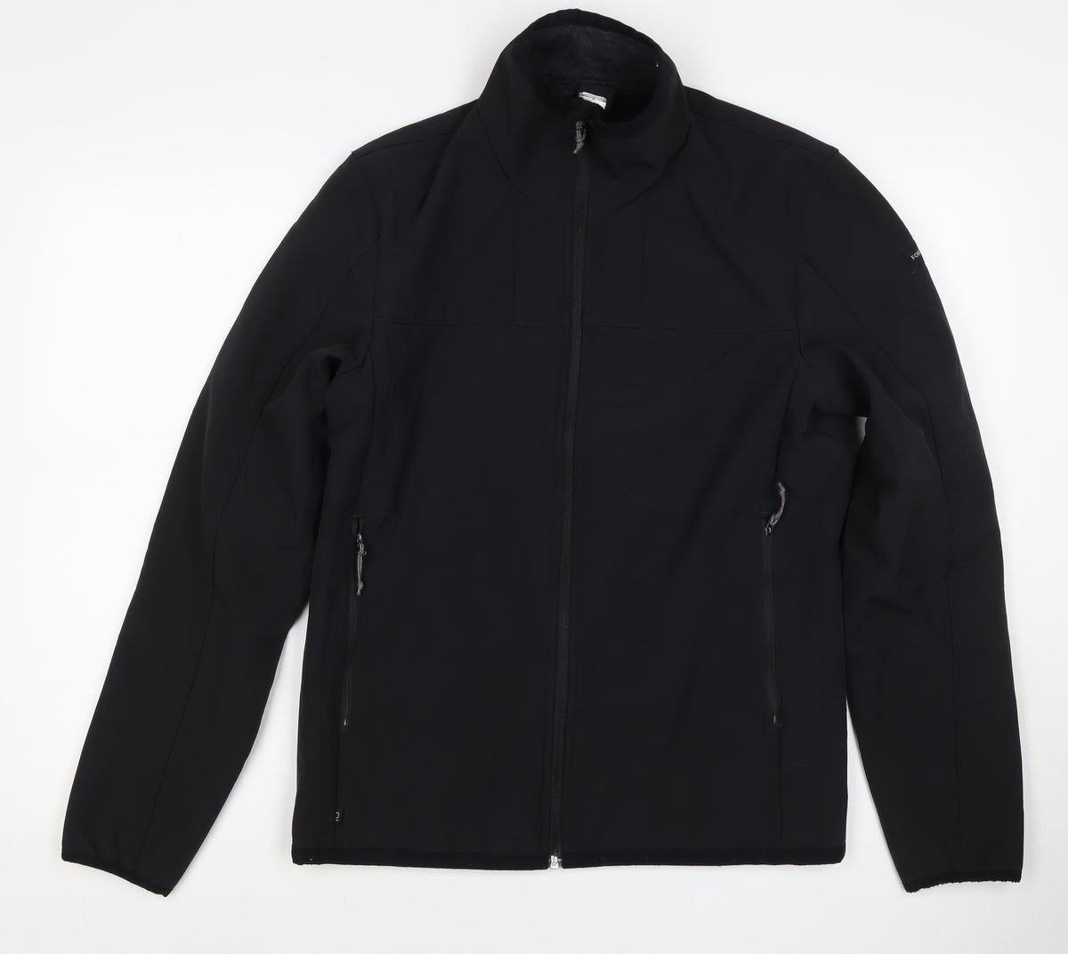 Decathlon Mens Black M Softshell Full Zip Hiking Jacket