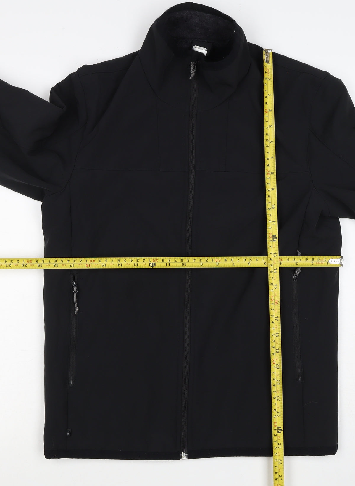 Decathlon Mens Black M Softshell Full Zip Hiking Jacket