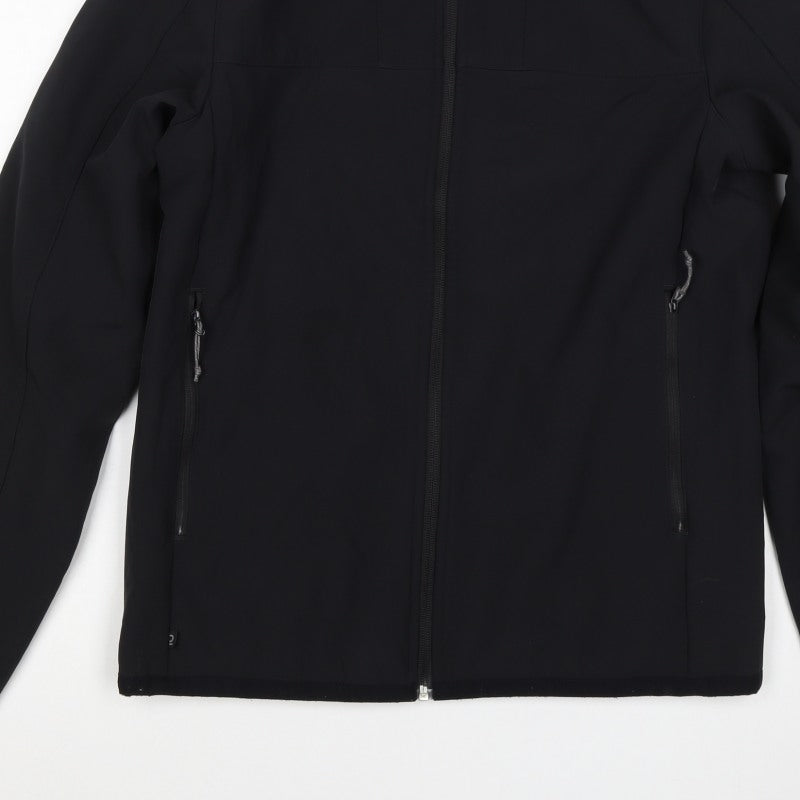 Decathlon Mens Black M Softshell Full Zip Hiking Jacket
