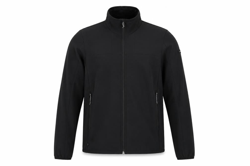 Decathlon Mens Black M Softshell Full Zip Hiking Jacket