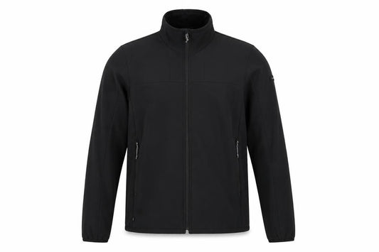 Decathlon Mens Black M Softshell Full Zip Hiking Jacket