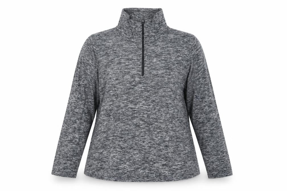 Regatta Women’s Grey UK 16 1/4 Zip High Neck Pullover Sweatshirt
