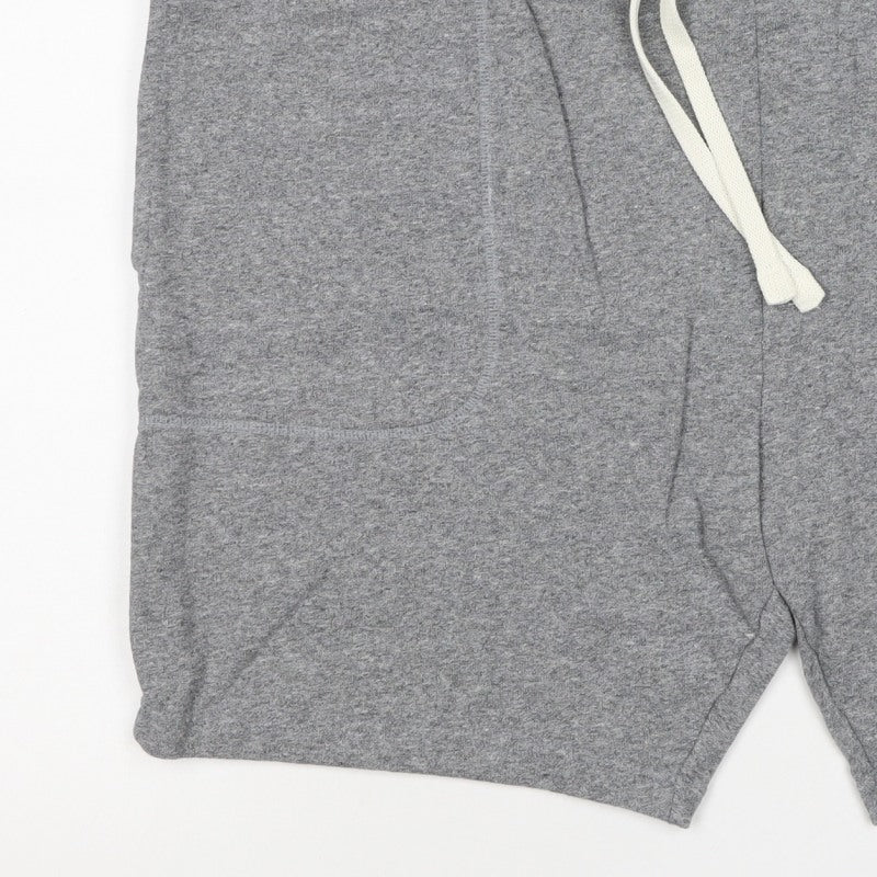 Marks & Spencer Men Grey 3XL Cotton Drawstring Sweat Shorts