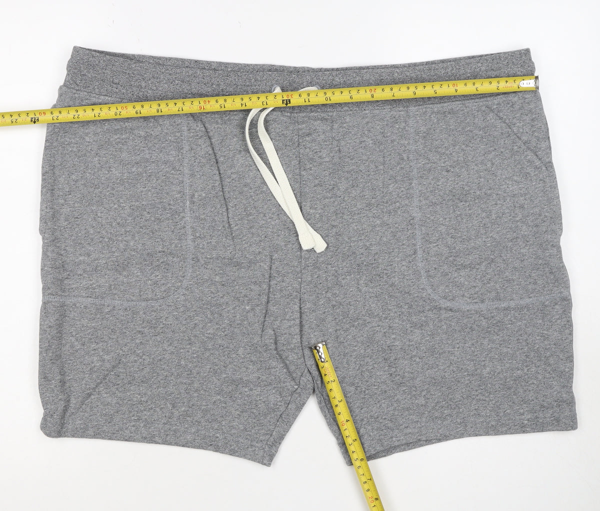 Marks & Spencer Men Grey 3XL Cotton Drawstring Sweat Shorts