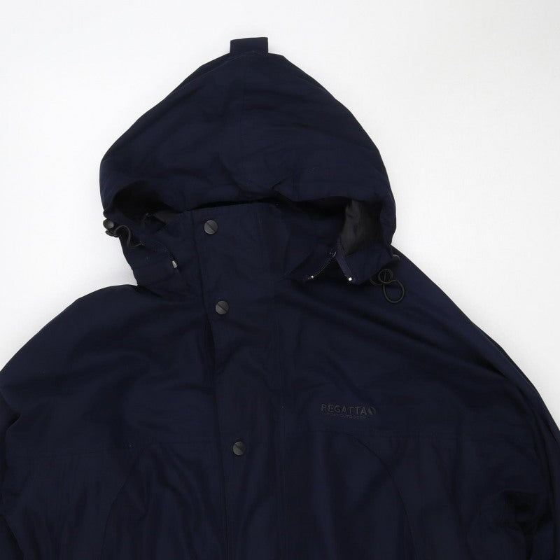 Regatta Men’s Blue M Hooded Rain Jacket Outdoor Isotex