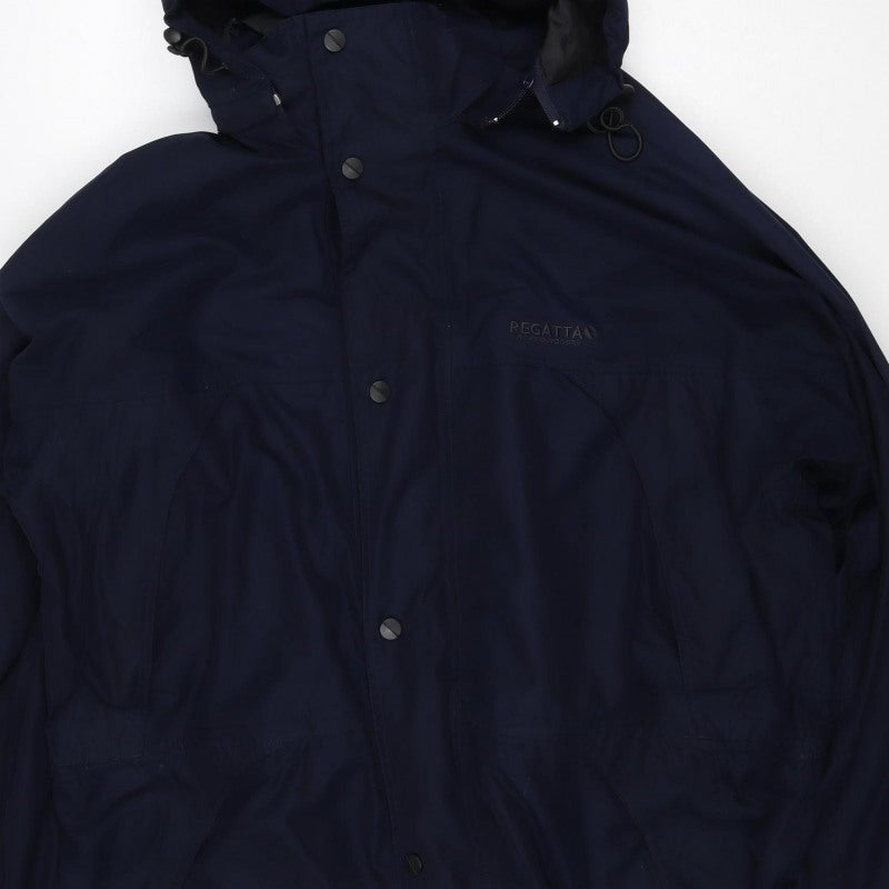 Regatta Men’s Blue M Hooded Rain Jacket Outdoor Isotex