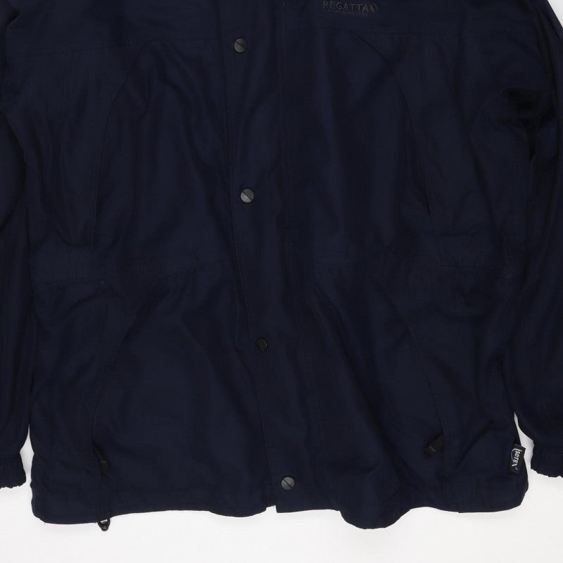 Regatta Men’s Blue M Hooded Rain Jacket Outdoor Isotex