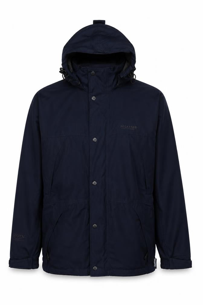 Regatta Men’s Blue M Hooded Rain Jacket Outdoor Isotex