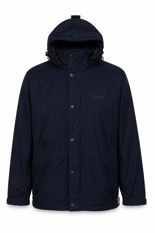 Regatta Men’s Blue M Hooded Rain Jacket Outdoor Isotex