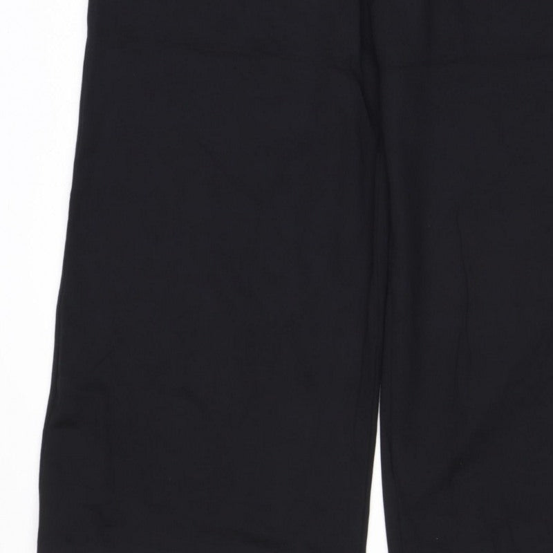 M&S Women’s Black Size 12 Regular Stretch Straight Trousers