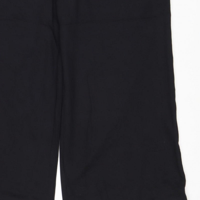 M&S Women’s Black Size 12 Regular Stretch Straight Trousers
