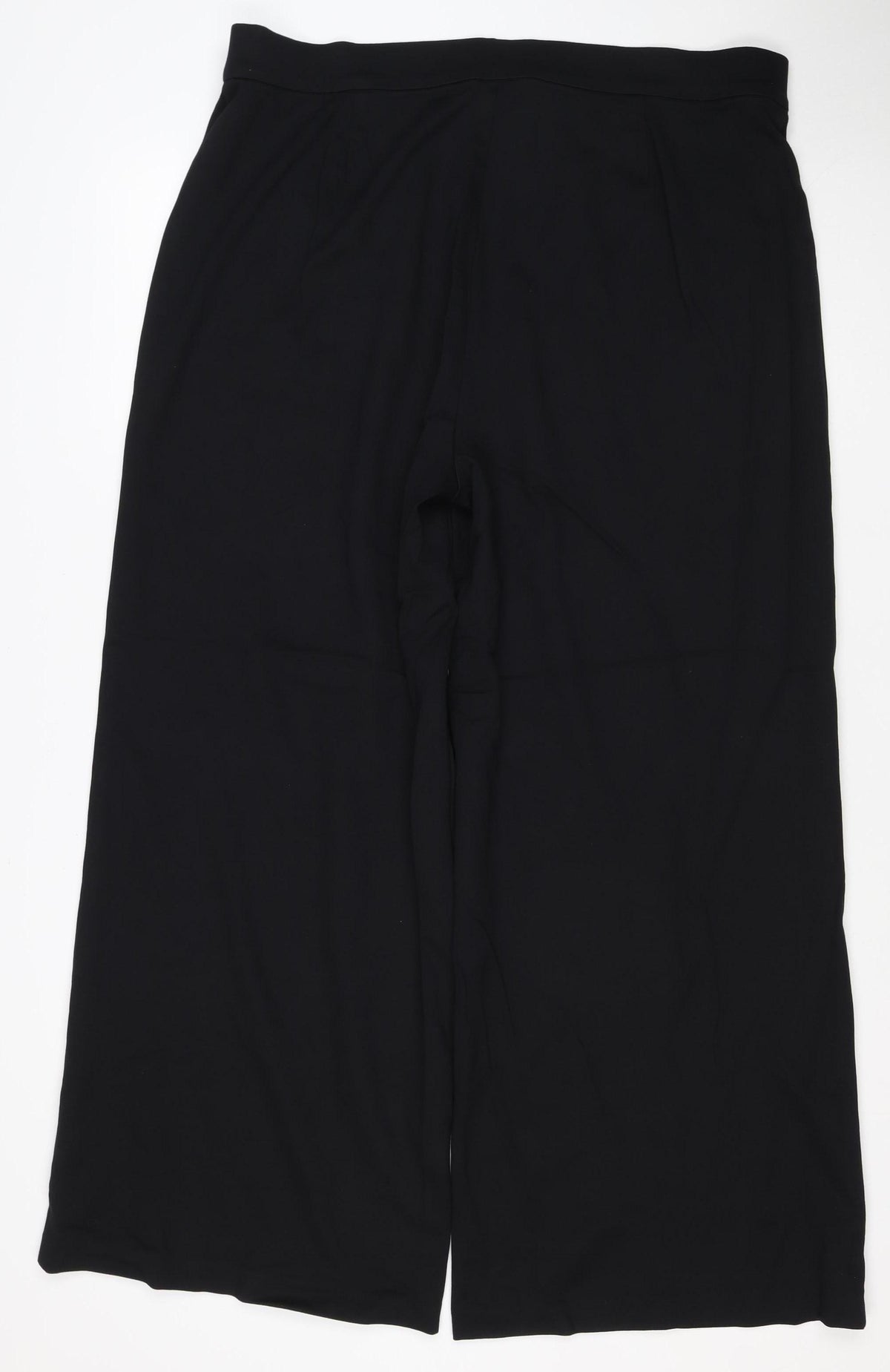 M&S Women’s Black Size 12 Regular Stretch Straight Trousers