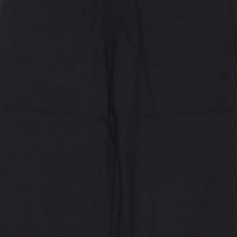 M&S Women’s Black Size 12 Regular Stretch Straight Trousers