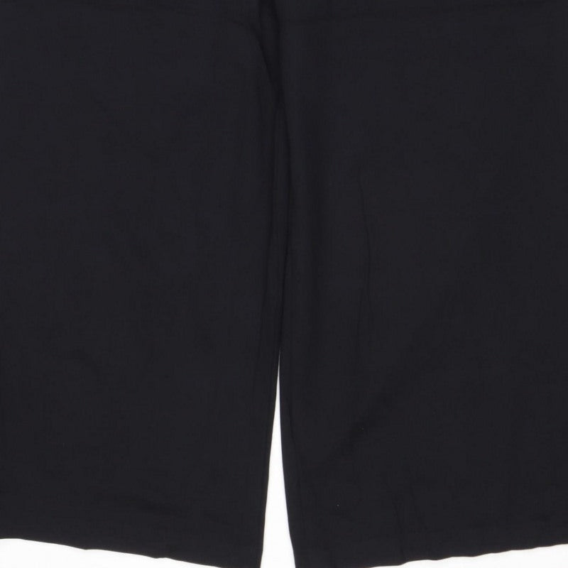 M&S Women’s Black Size 12 Regular Stretch Straight Trousers