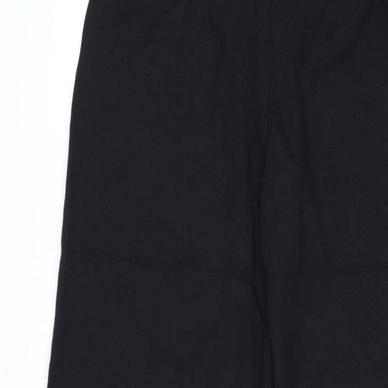 M&S Women’s Black Size 12 Regular Stretch Straight Trousers