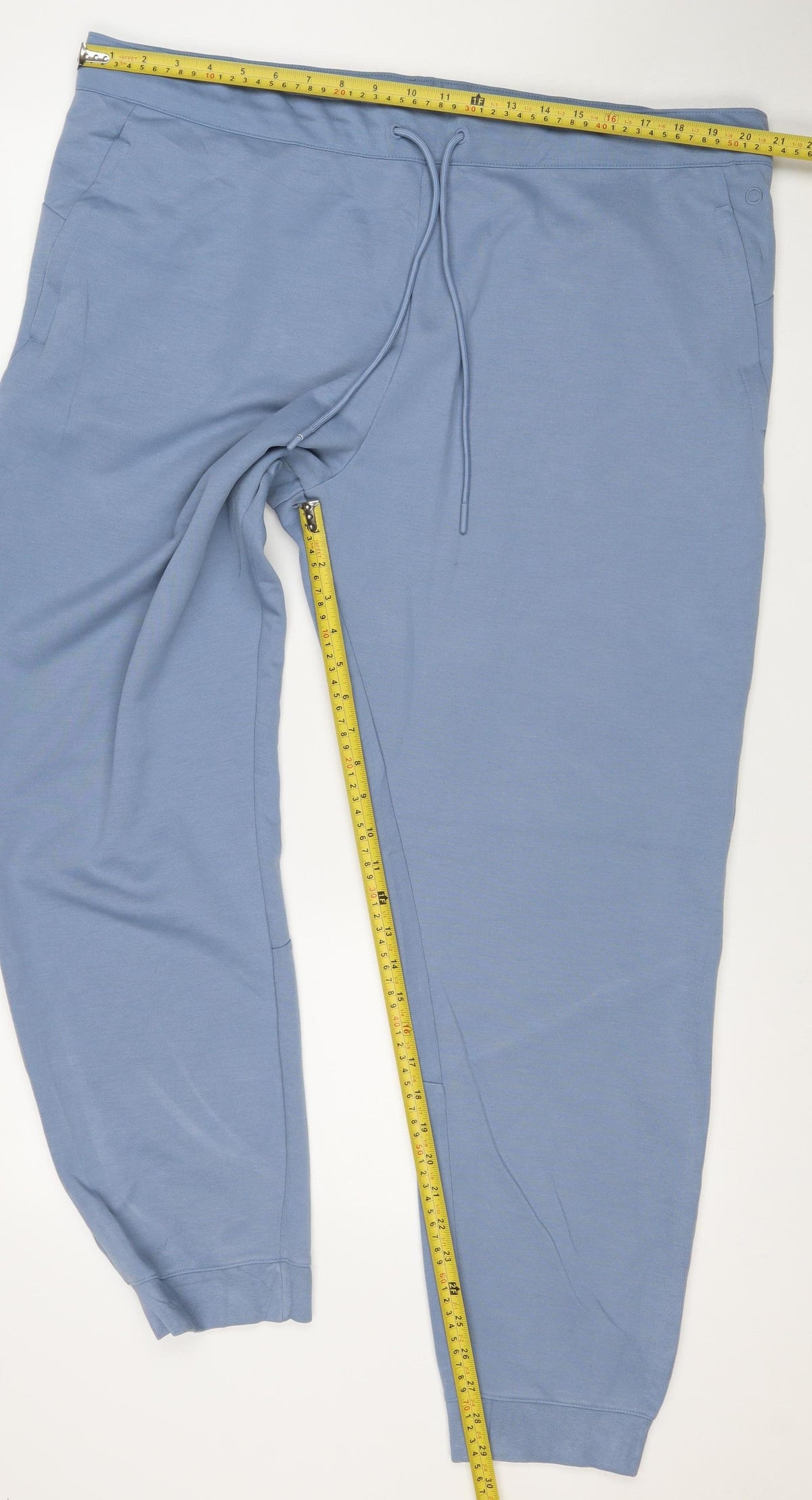 Goodmove Men’s Blue 2XL Jogger Trousers Drawstring Zip Pocket