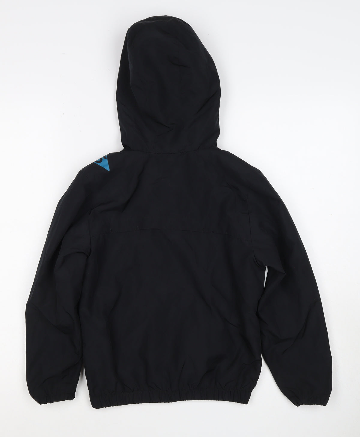 Umbro Boys Black Blue 8-9 Years Hooded Full Zip Track Jacket
