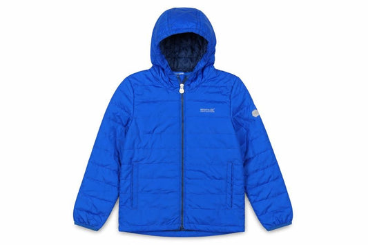 Regatta Boys Blue 9-10 Years Hooded Puffer Jacket Quilted Winter Coat