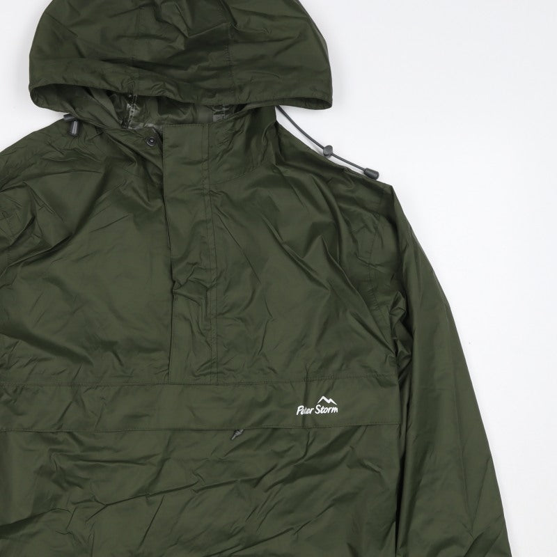Peter Storm Men’s Green Small Anorak Hooded Waterproof Outdoor Jacket