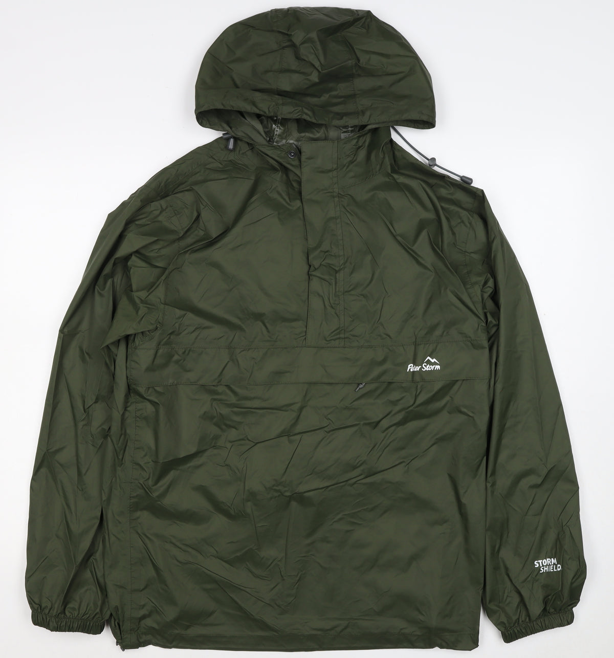 Peter Storm Men’s Green Small Anorak Hooded Waterproof Outdoor Jacket
