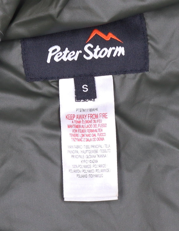 Peter Storm Men’s Green Small Anorak Hooded Waterproof Outdoor Jacket